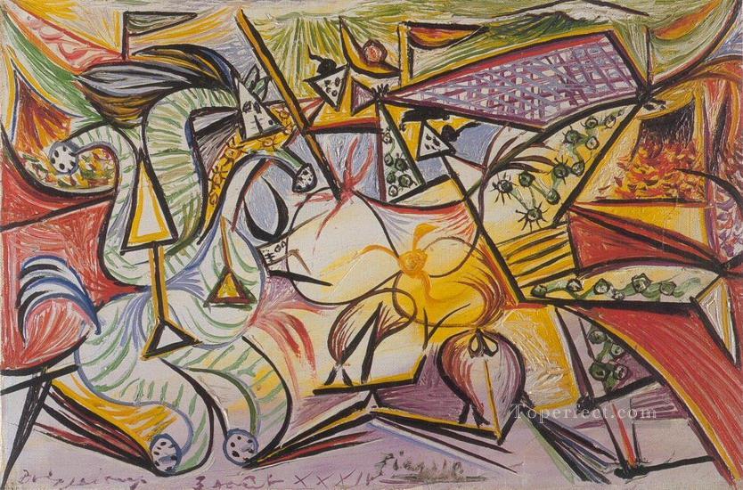 Bullfights Corrida 3 1934 Pablo Picasso Oil Paintings
